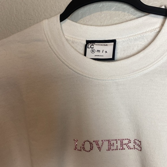 Love Club Lovers white crewneck sweatshirt - Picture 3 of 5